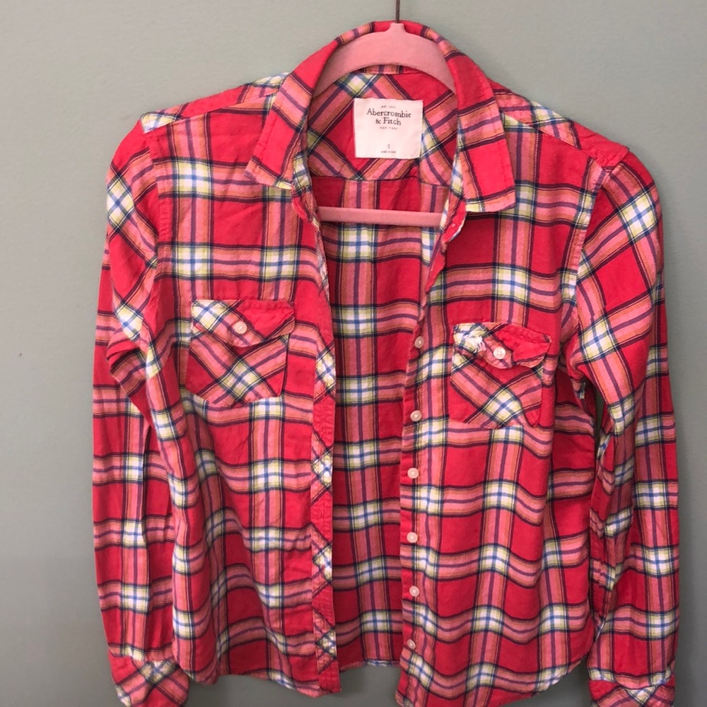 Abercrombie plaid flannel shirt